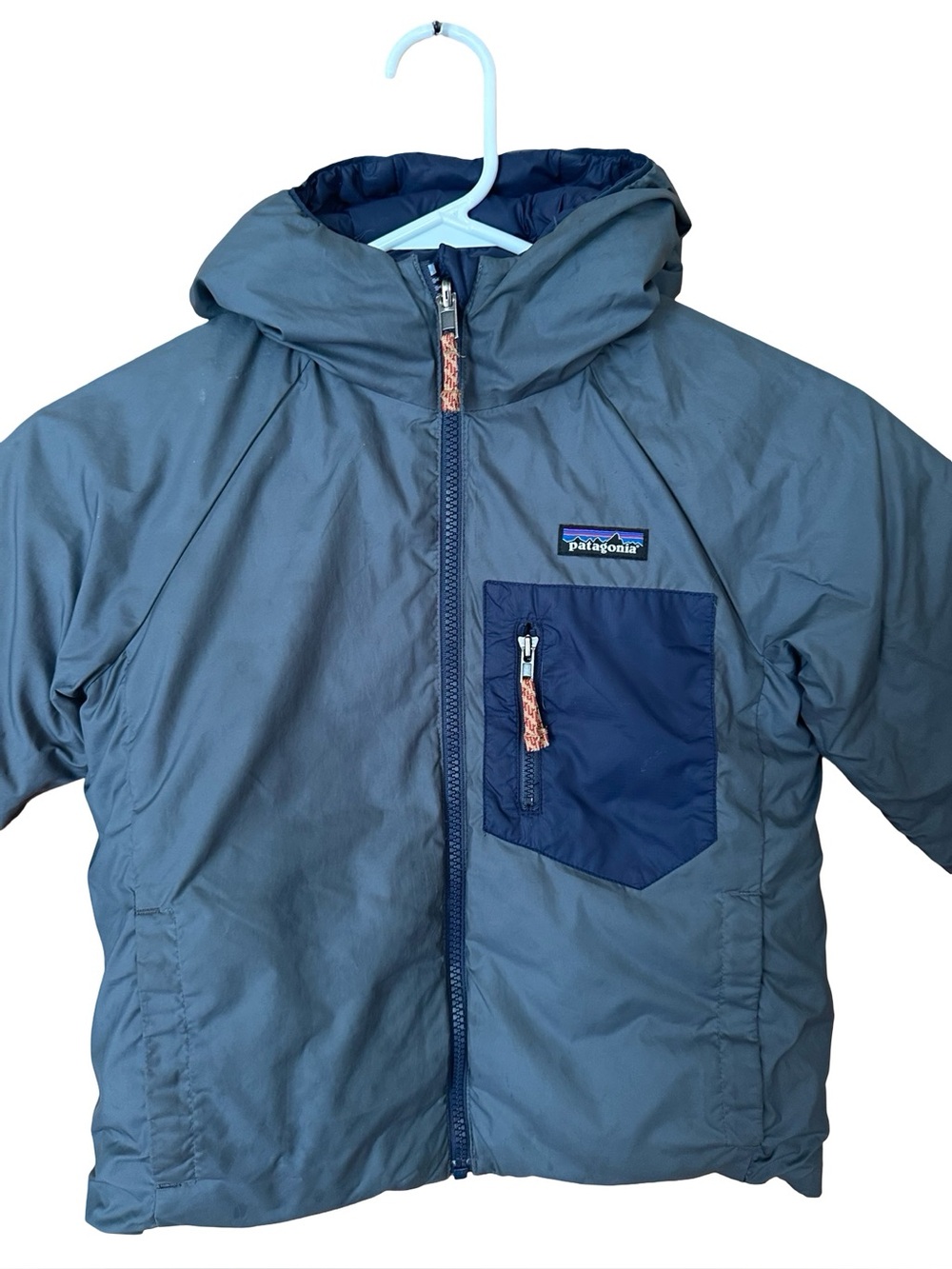 Patagonia Reversible Puffer Down Sweater Sz 8 (est.) - Picture 11 of 12